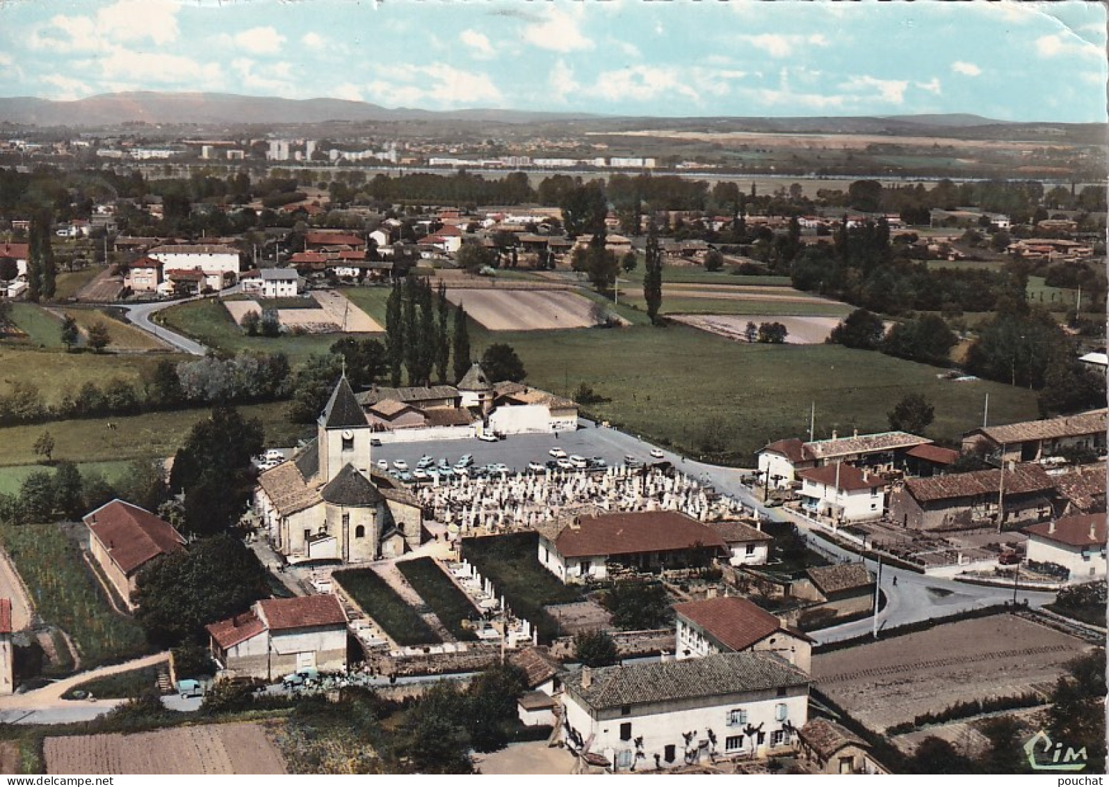 JA 29-(01) REPLONGES - VUE PANORAMIQUE AERIENNE - EGLISE , CIMETIERE - Zonder Classificatie