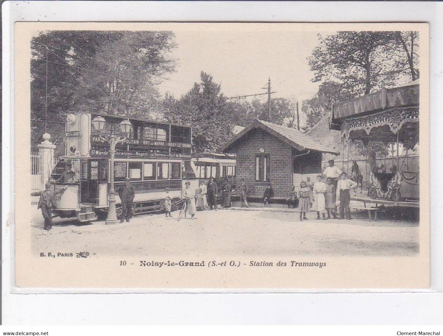 NOISY-le-GRAND: Station Des Tramways, Manège - Très Bon état - Noisy Le Grand