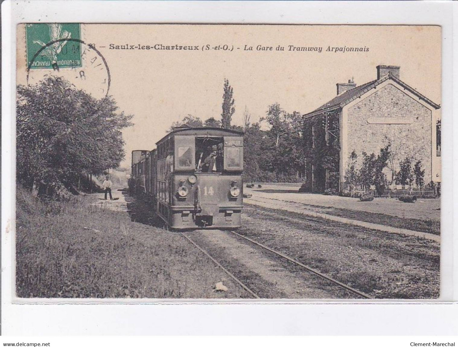 SAULX-les-CHARTREUX: La Gare Du Tramway Arpajonnais - Très Bon état - Autres & Non Classés