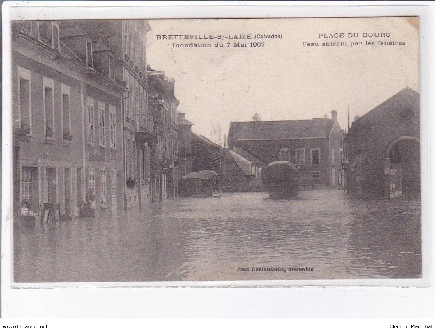 BRETTEVILLE-sur-LAIZE: Inondation Du 7 Mai 1907 - Très Bon état - Other & Unclassified