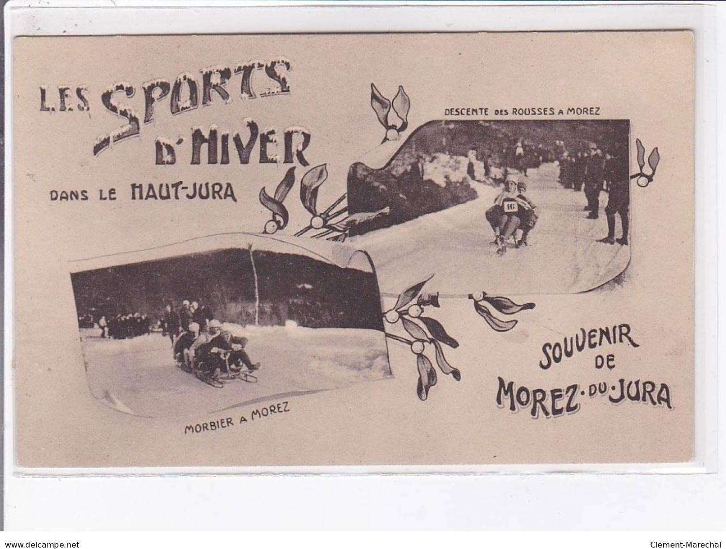 MOREZ: Les Sports D'hiver Dans Le Haut-jura Souvenir De Morez-de-jura - Très Bon état - Morez