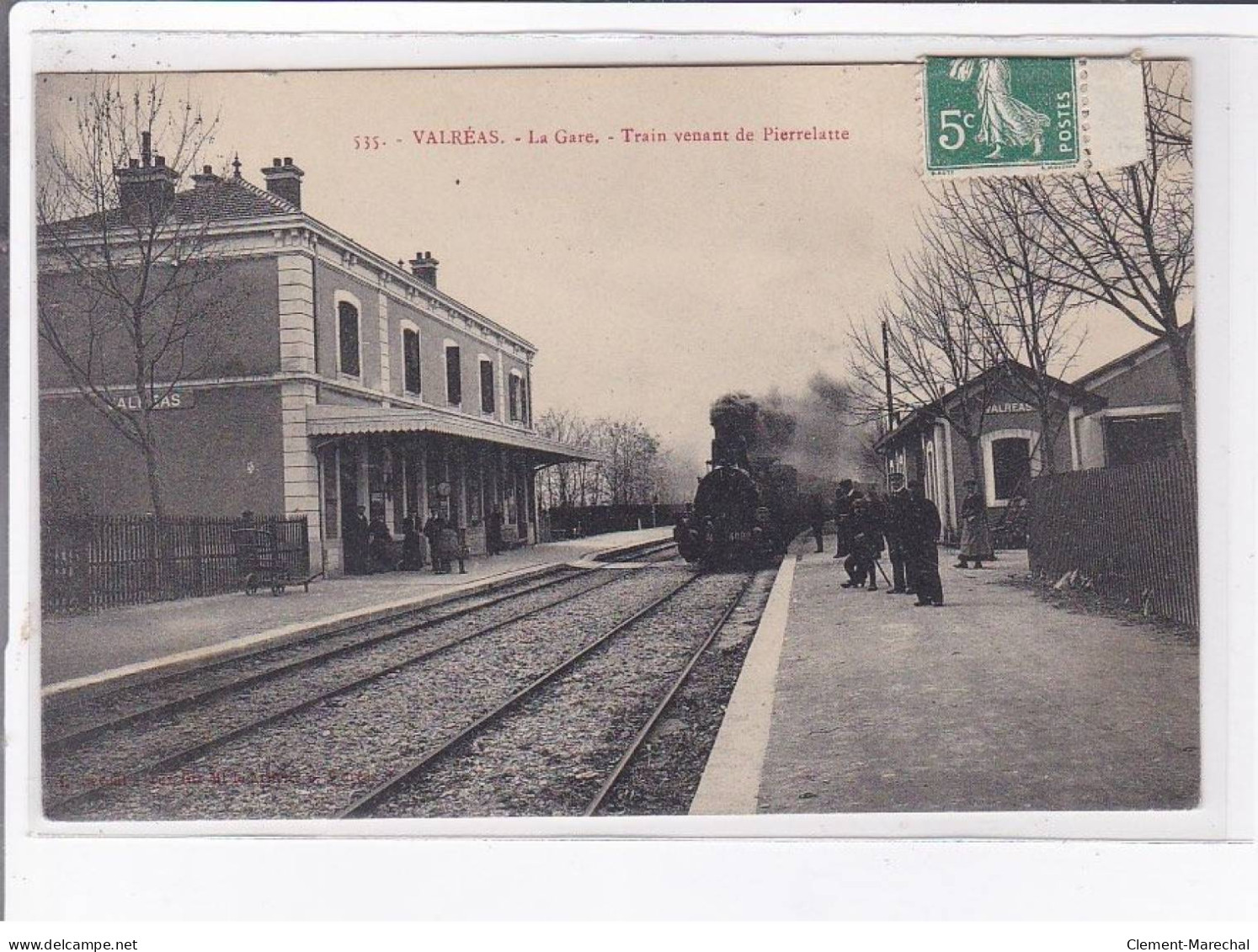 VALREAS: La Gare, Train Venant De Pierrelatte - Très Bon état - Valreas