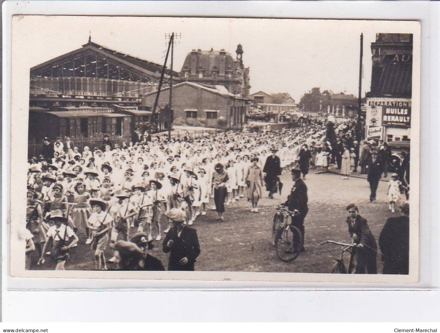 ARRAS : lot de 5 CPA fête gare - très bon état