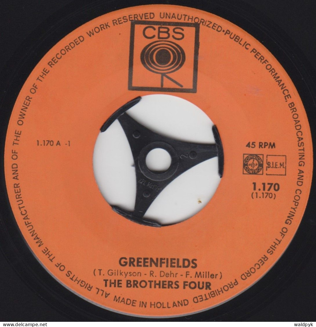 THE BROTHERS FOUR - Greenfields - Other - English Music