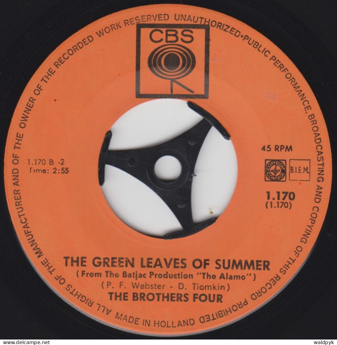 THE BROTHERS FOUR - Greenfields - Other - English Music