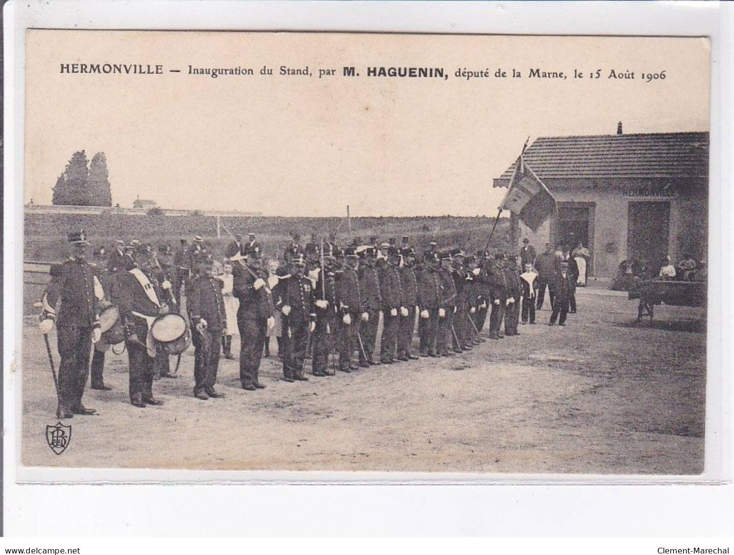 HERMONVILLE: Inauguration Du Stand M. Haguenin Député De La Marne 1906 15 Août - Très Bon état - Altri & Non Classificati