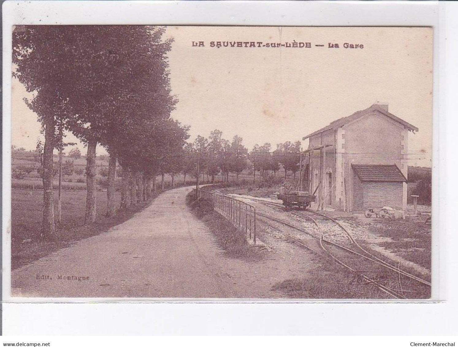 LA SAUVETAT-sur-LEDE: La Gare - Très Bon état - Altri & Non Classificati