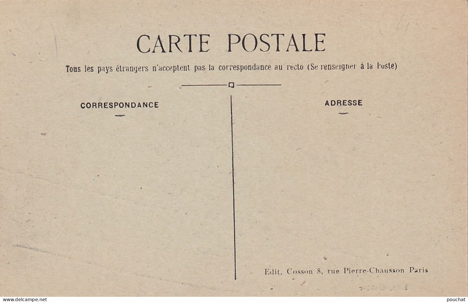 JA 30-(02) FAUCOUCOURT - ENTREE DU PAYS  , ROUTE VENANT DE CESSIERES - RUINES - Altri & Non Classificati