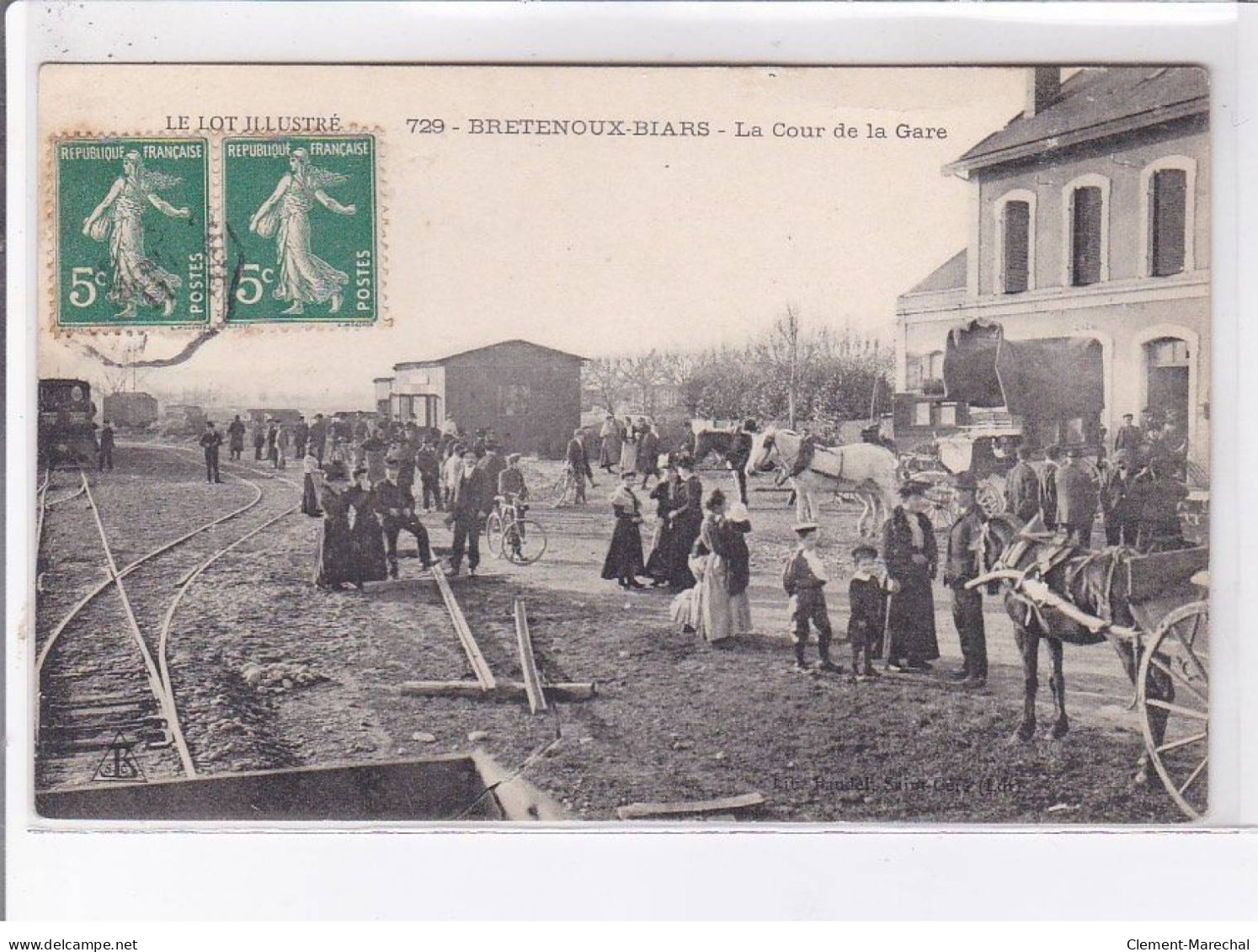 BRETENOUX-BIARS: La Cour De La Gare - état - Bretenoux