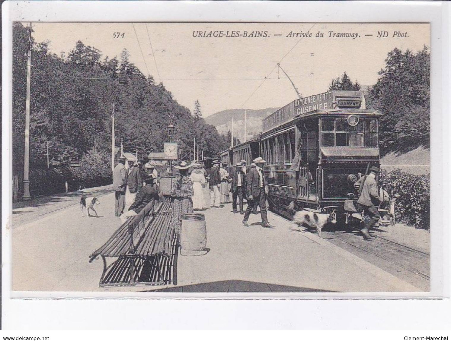 URIAGE-les-BAINS: Arrivée Du Tramway - Très Bon état - Andere & Zonder Classificatie