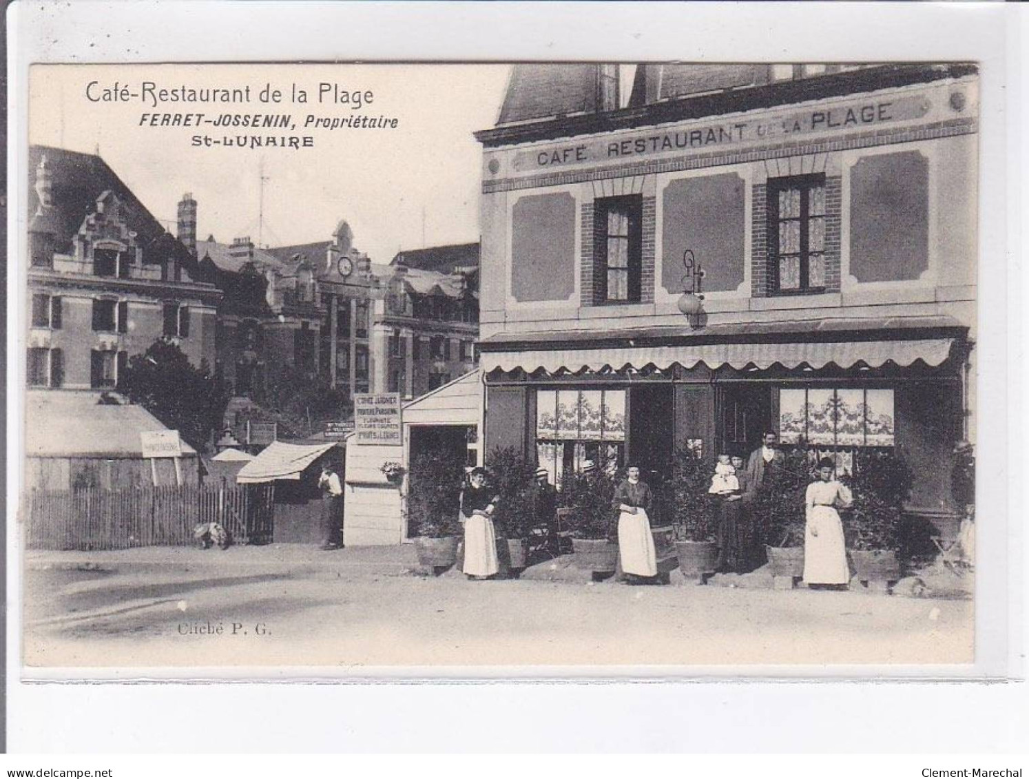 SAINT-LUNAIRE: Café-restaurant De La Plage Ferret-jossenin - Très Bon état - Saint-Lunaire