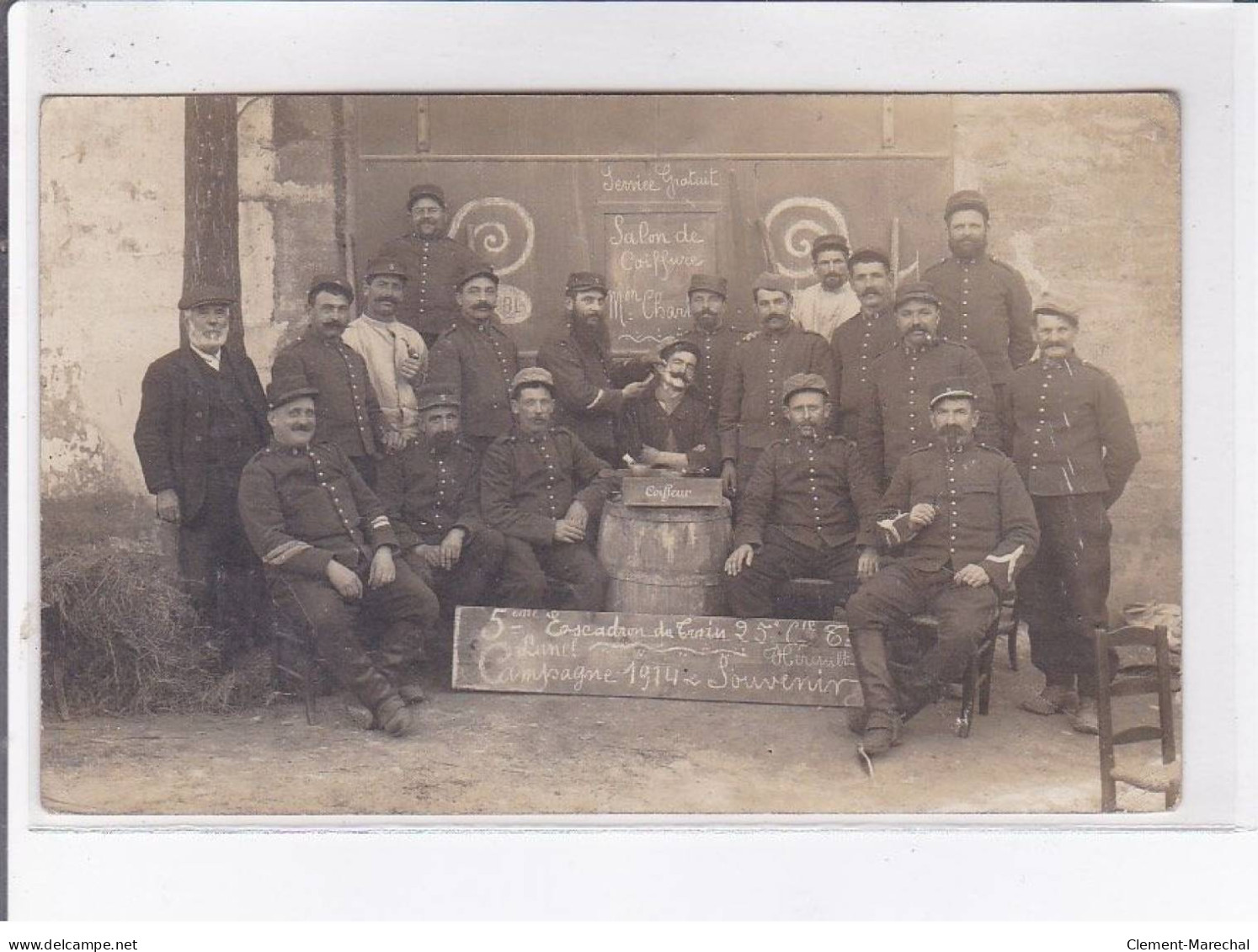 LUNEL: Militaire, Salon De Coiffure - Très Bon état - Lunel