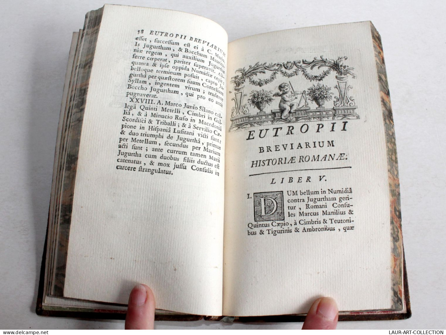 EUTROPII BREVIARIUM HISTORIAE ROMANAE 1754 EUTROPIUS HISTOIRE ROMAINE En LATIN / ANCIEN LIVRE XVIIIe SIECLE (2204.16) - Libri Vecchi E Da Collezione