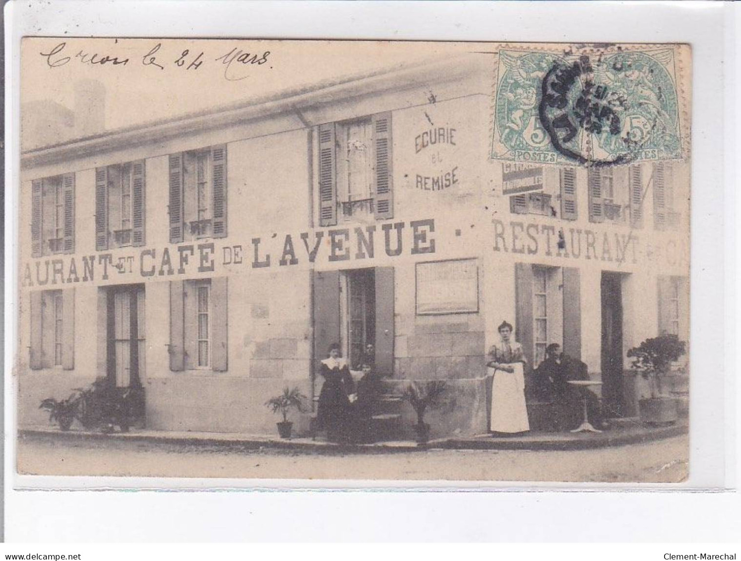 CREON: Restaurant Et Café De L'avenue, écurie Et Remise - Très Bon état - Autres & Non Classés