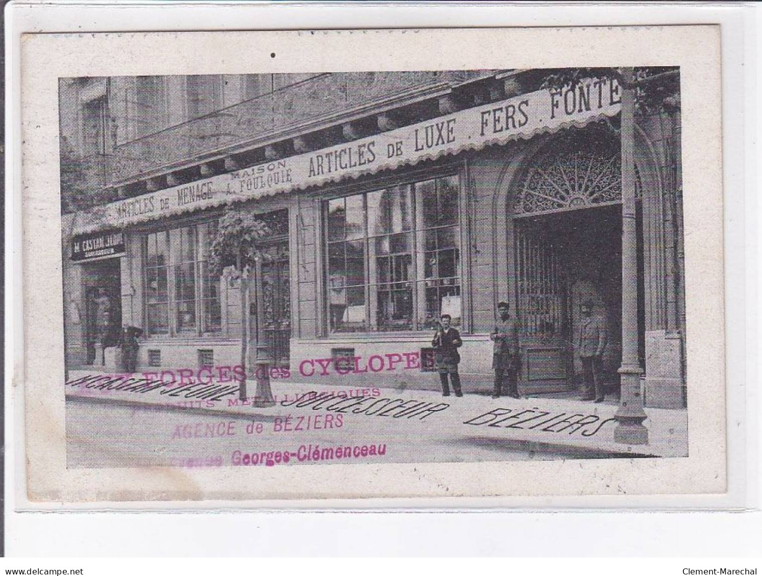 BEZIERS: Maison A. Foulquie Articles De Luxe Fers - Très Bon état - Beziers