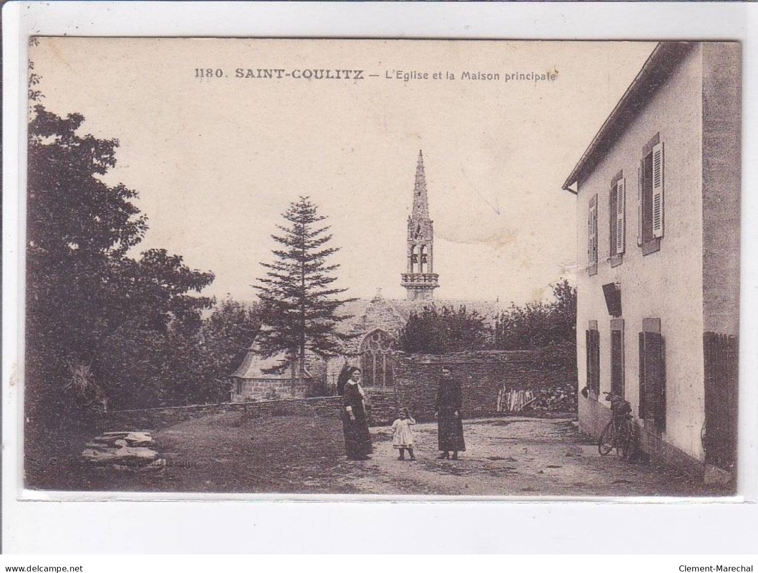 SAINT-COULITZ: L'église Et La Maison Principale - Très Bon état - Other & Unclassified