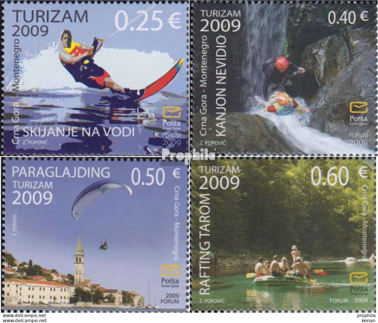 Montenegro, 2009: Mi: 210/13 (MNH) - Montenegro