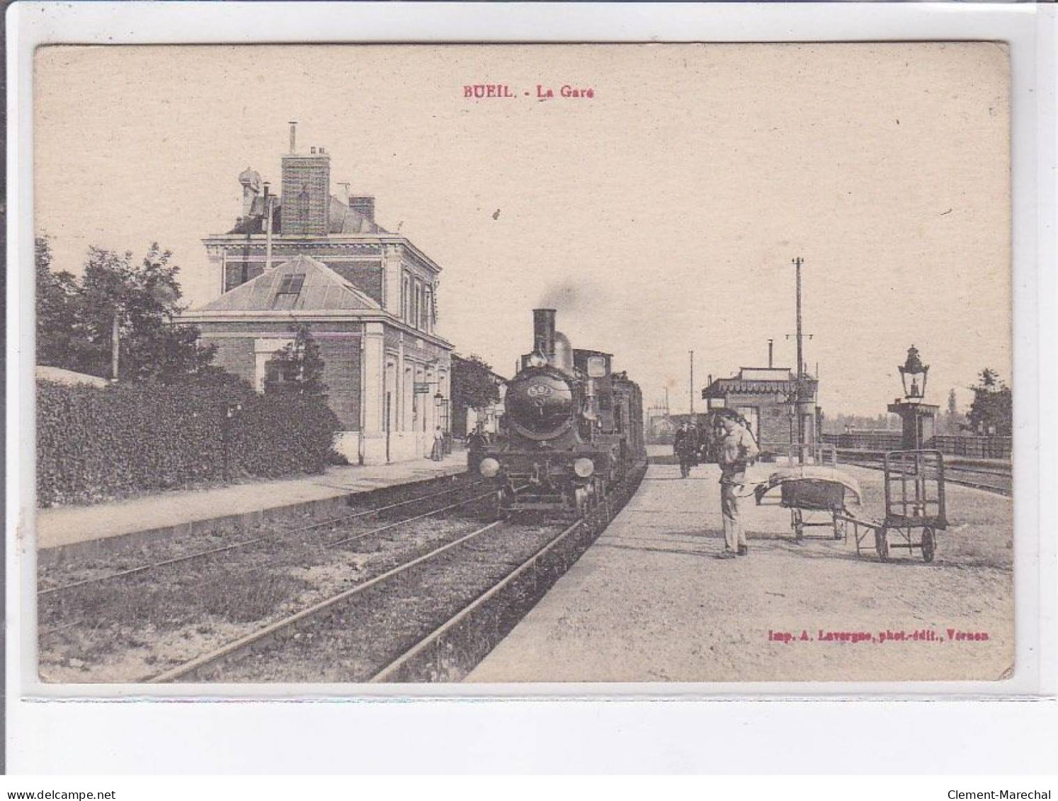 BUEIL: La Gare - Très Bon état - Sonstige & Ohne Zuordnung