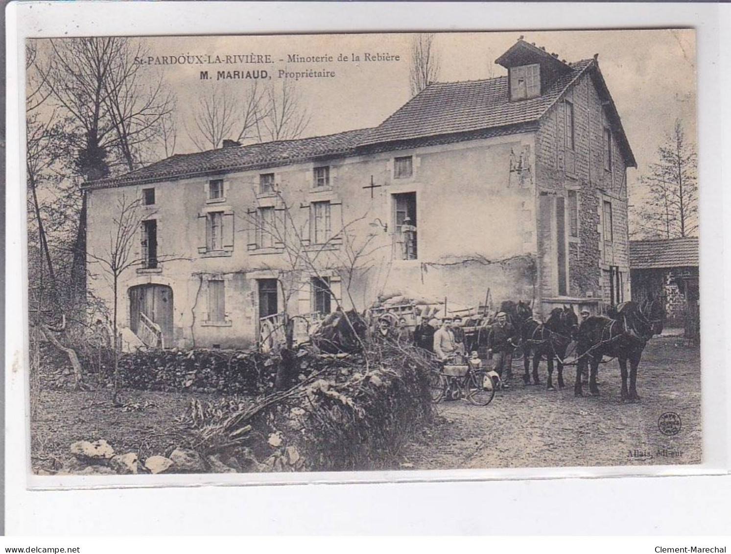 SAINT-PARDOUX-la-RIVIERE: Minoterie De La Rebière M. Mariaud Propriétaire, Moto - Très Bon état - Bergerac