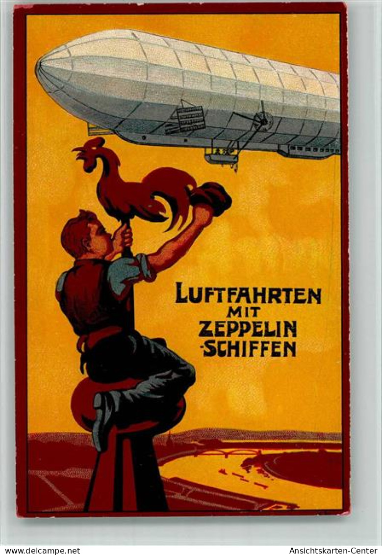 13700806 - Gruss  Von Bord Luftfahrten  Lithographie - Zeppeline