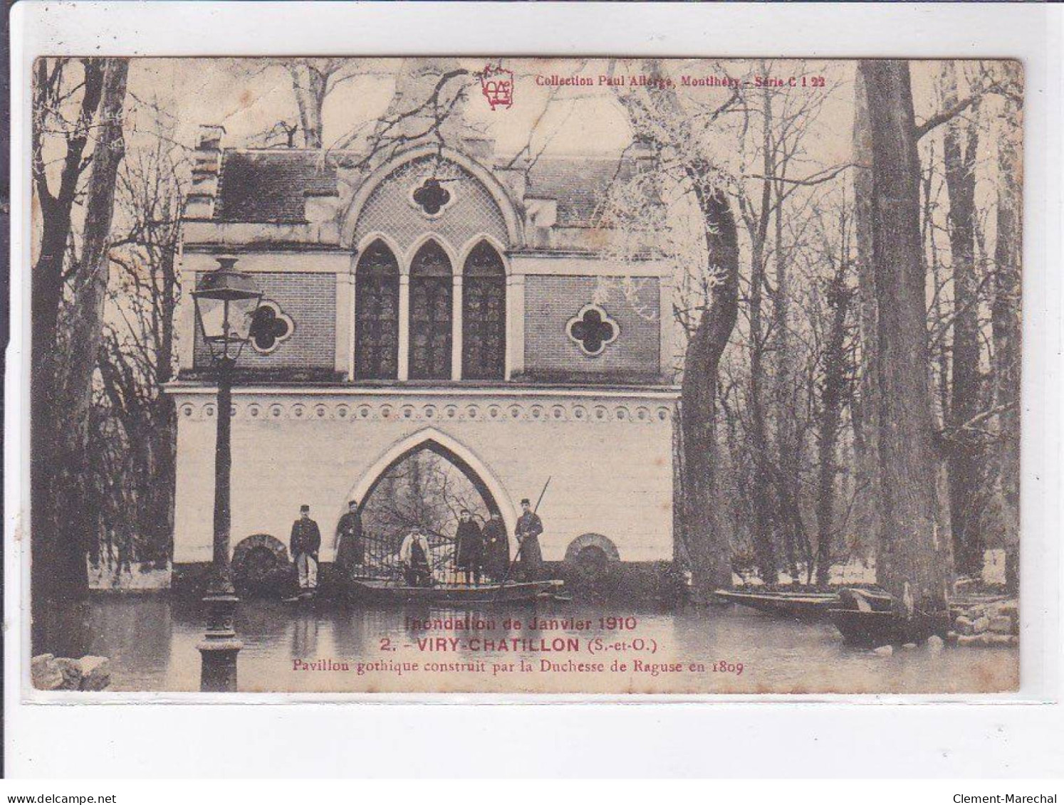 VIRY-CHATILLON: Pavillon Gothique Construit Par La Duchesse De Raguse En 1809 (inondations) - état - Viry-Châtillon