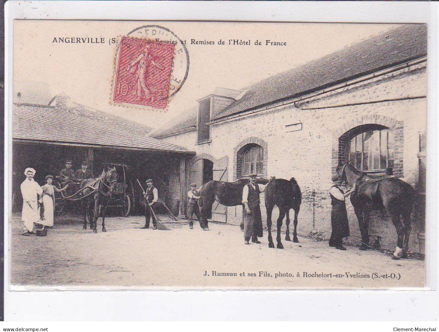 ANGERVILLE: écuries Et Reises De L'hôtel De France - état - Angerville