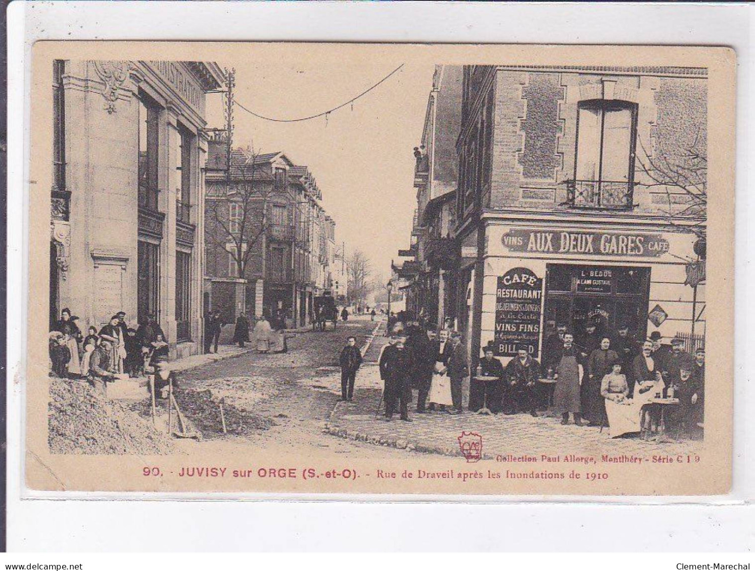 JUVISY-sur-ORGE: Rue De Draveil Après Les Inondations De 1910 - état - Juvisy-sur-Orge