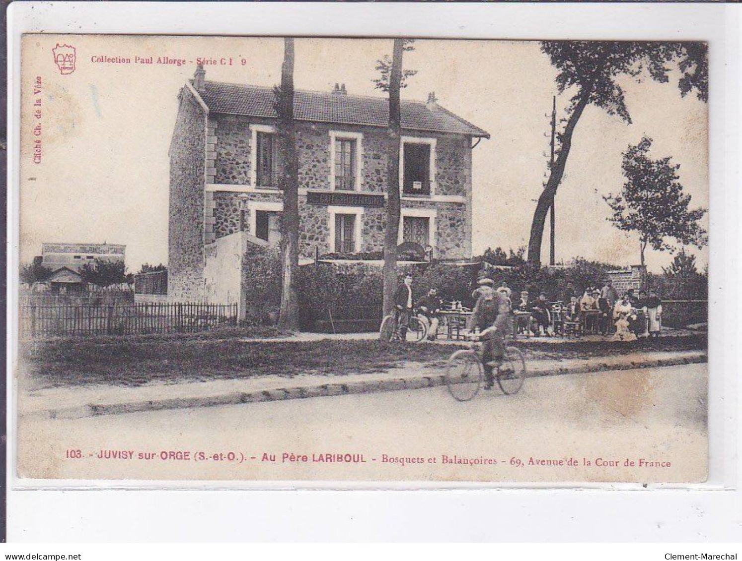 JUVISY-sur-ORGE: Au Père Lariboul Bosquets Et Balançoires 69 Avenue De La Cour De France - état - Juvisy-sur-Orge