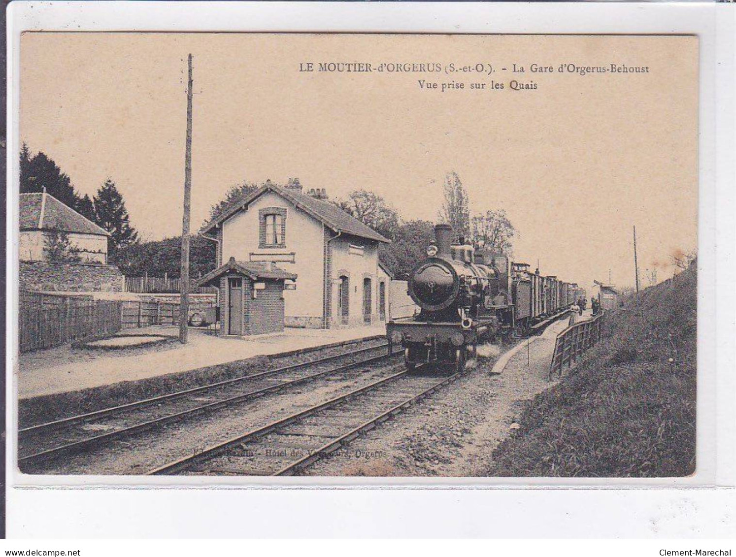 LE MOUTIER-D'ORGERUS: La Gare Vue Prise Sur Les Quais - Très Bon état - Andere & Zonder Classificatie