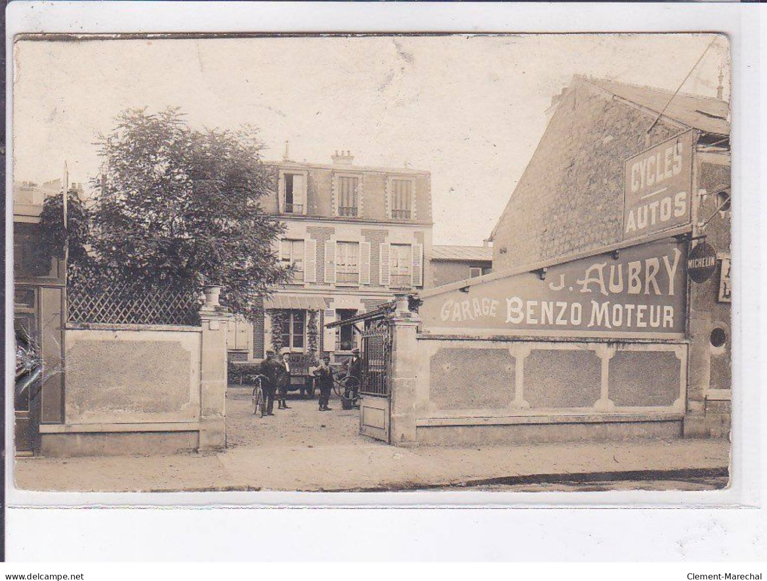 MAISON-LAFITTE: Garage J. Aubry, Cycles Autos, Benzo Moteur - état - Maisons-Laffitte