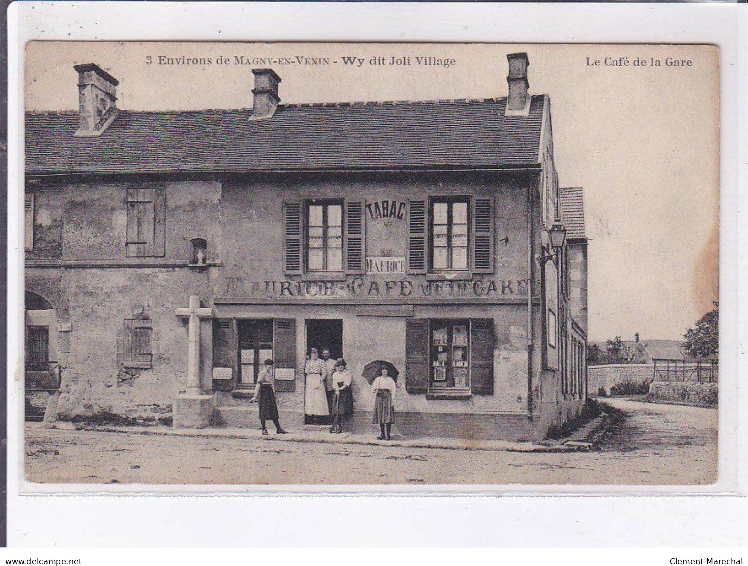 Environs De MAGNY-en-VENIN: Wy Dit Joli Village Le Café De La Gare - Très Bon état - Autres & Non Classés