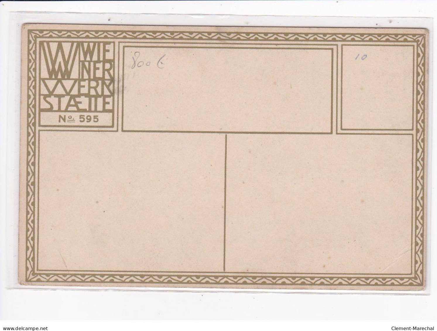 WIENER WERKSTAETTE : Mela KOEHLER N°595 - Bon état - Wiener Werkstätten