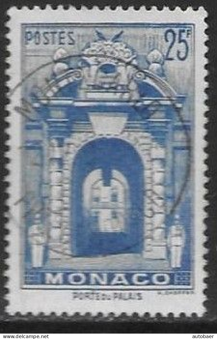 Monaco 391 Gestempelt Cancelled Oblitere 10.3.1949 Freimarke Schlosseingang Porte Du Palais 25 FR Yv .313 - Gebruikt