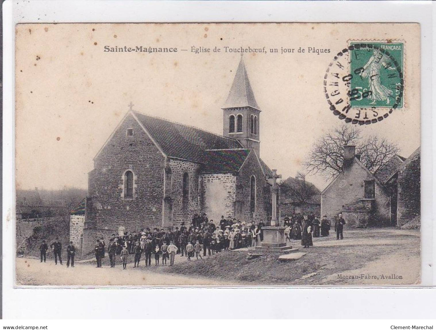 SAINTE-MAGNANCE: église De Toucheboeuf Un Jour De Pâques - état - Sonstige & Ohne Zuordnung