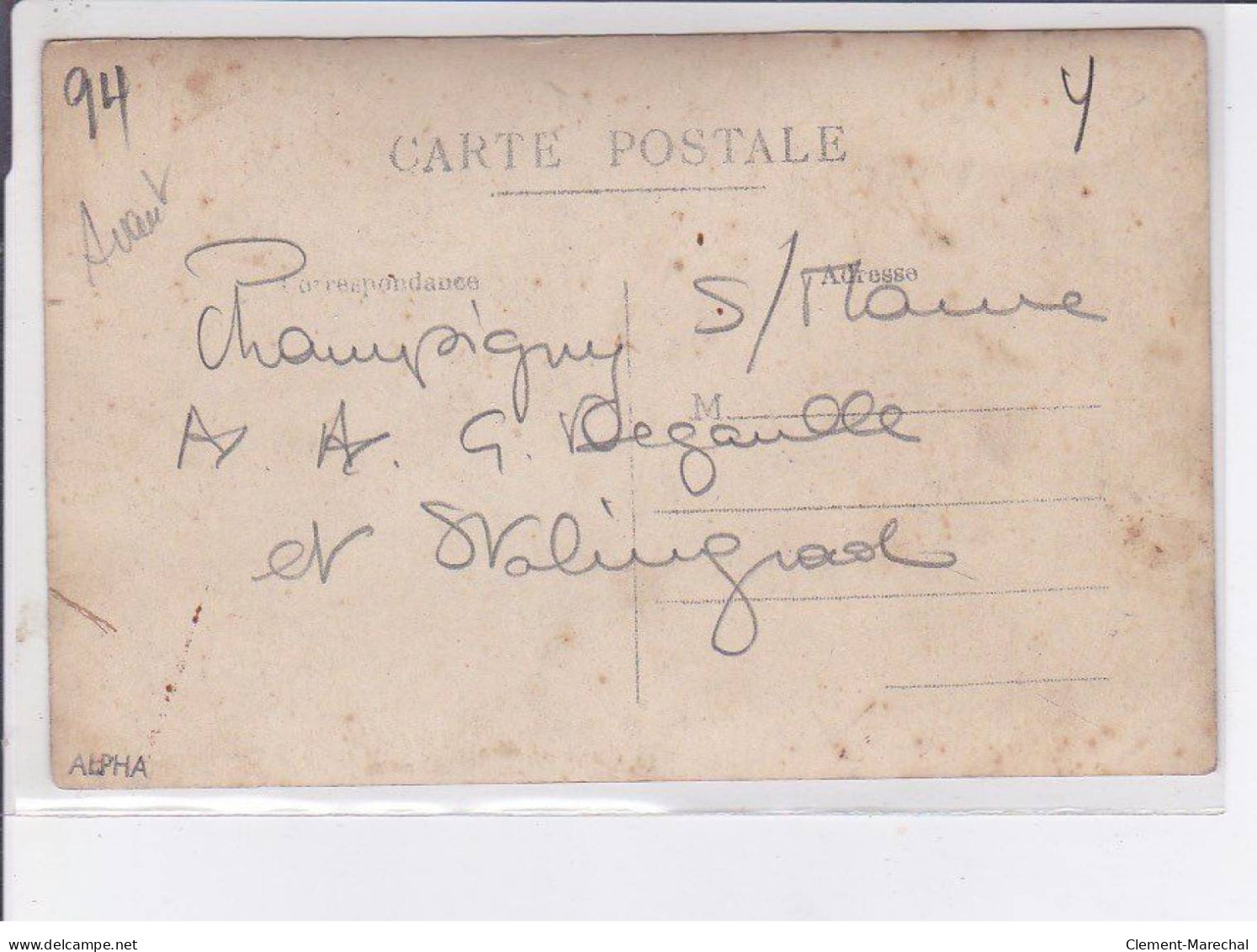 CHAMPIGNY-sur-MARNE: Angle Avenue De Gaulle Et Stalingrad (lot De 5 CPA) Grande Epicerie Parisienne - Très Bon état - Champigny Sur Marne