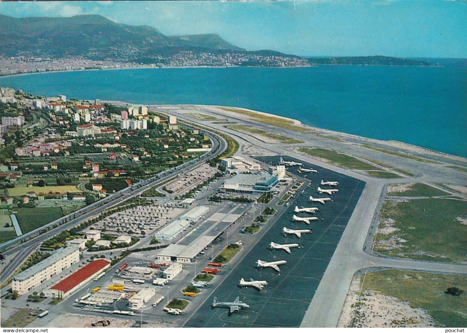 KO 27-(06) AEROPORT  NICE COTE D'AZUR - VUE GENERALE AERIENNE  - Transport Aérien - Aéroport