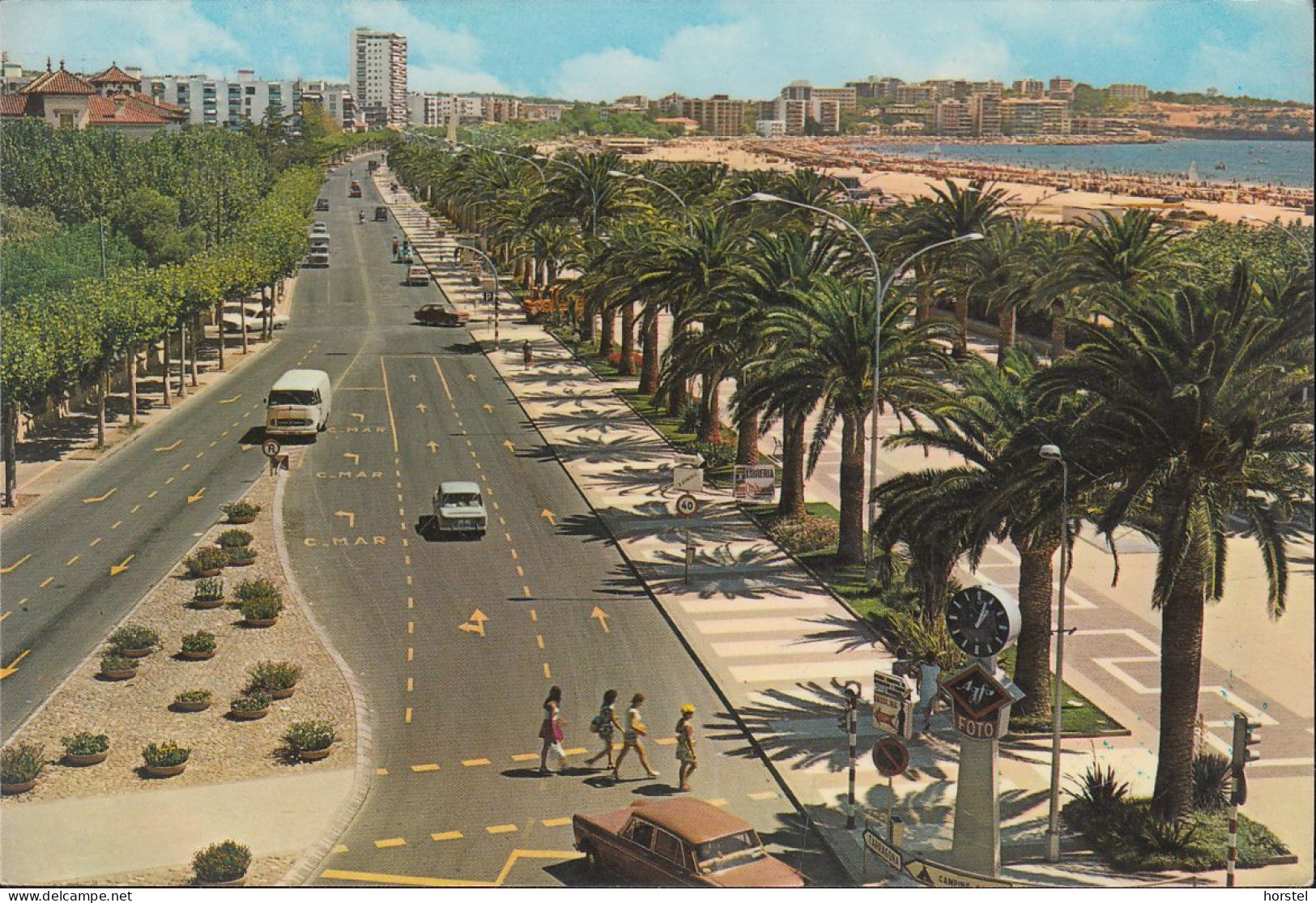 Spanien - Salou- Costa Dorada - James I Walk - Street View - Cars - Mercedes LO319 Uvm. - Tarragona