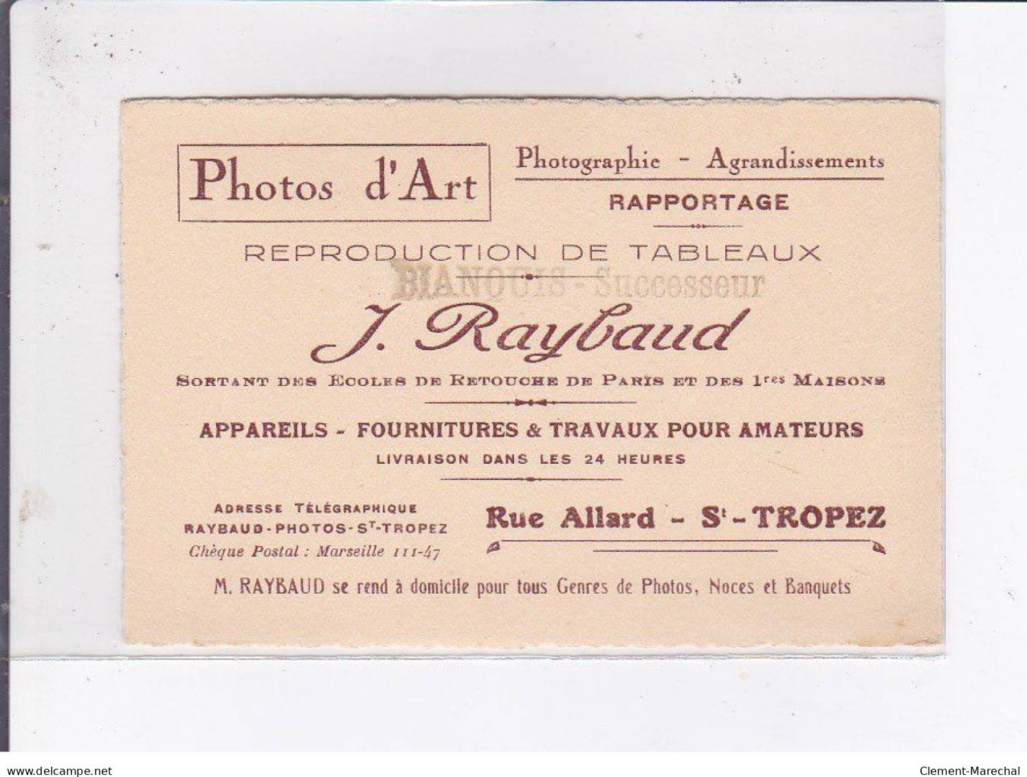 SAINT-TROPEZ: Lot De 15 Cpa + Une Carte De Visite Du Photographe - Carte Photo, Pèlerinage Sainte-Anne - Très Bon état - Saint-Tropez