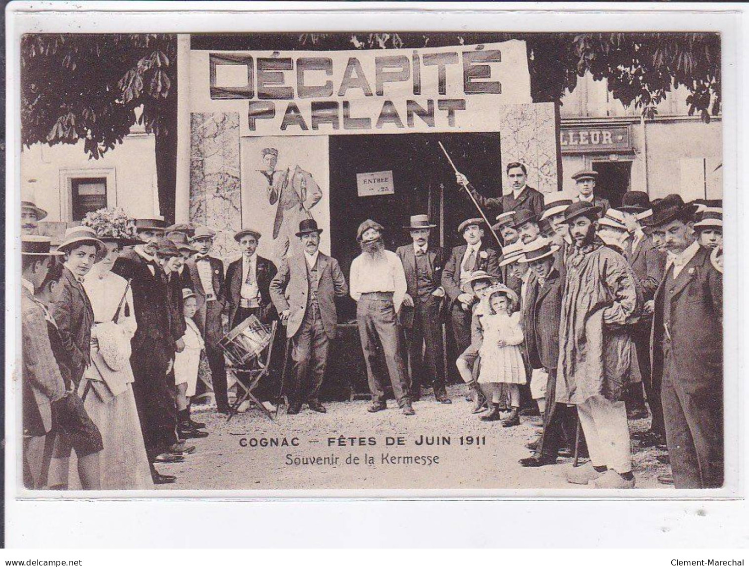 COGNAC: Fêtes De Juin 1911 Souvenir De La Kermesse Décapité Parlant - Très Bon état - Cognac