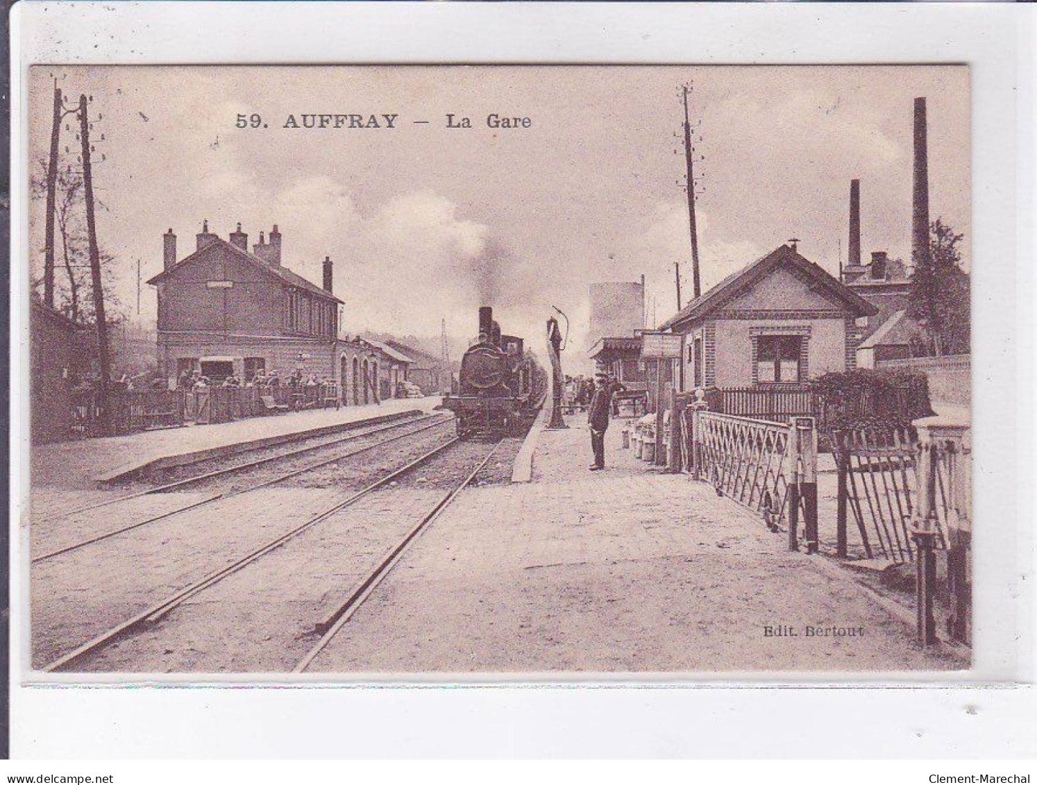 AUFFRAY (AUFFAY?): La Gare - Très Bon état - Auffay