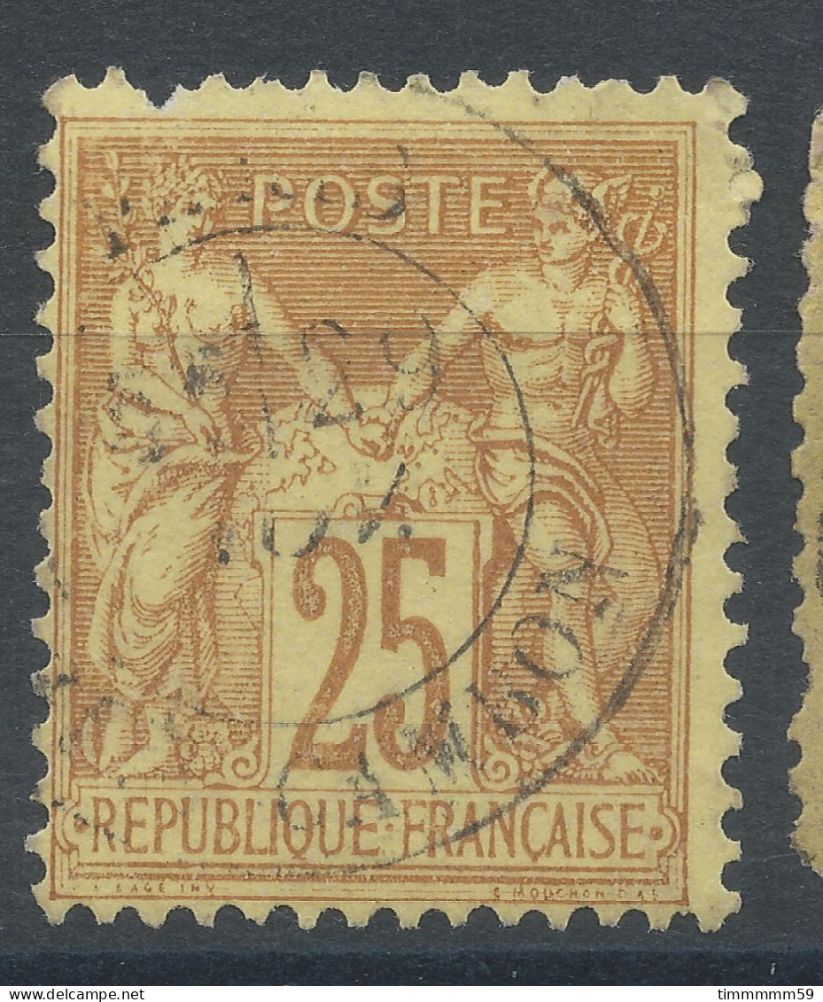 Lot N°82877   N°92, Oblitéré Cachet à Date De PARIS (RUE CAMBON) - 1876-1898 Sage (Tipo II)