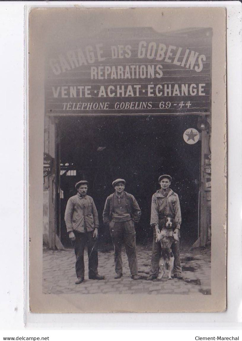 PARIS 13ème: 1 Boulevard Arago, Carte Photo Du Garage Des Gobelins  - Très Bon état - Andere & Zonder Classificatie