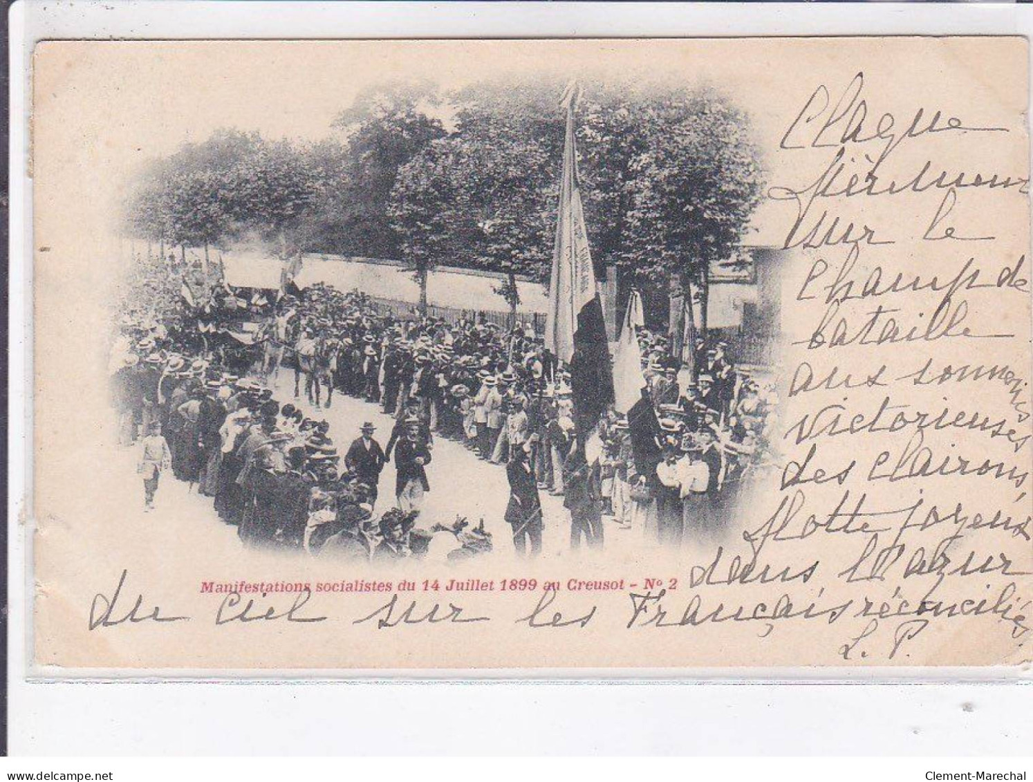 CREUSOT:  Manifestation Socialistes Du 14 Juillet 1899 - Très Bon état - Autun