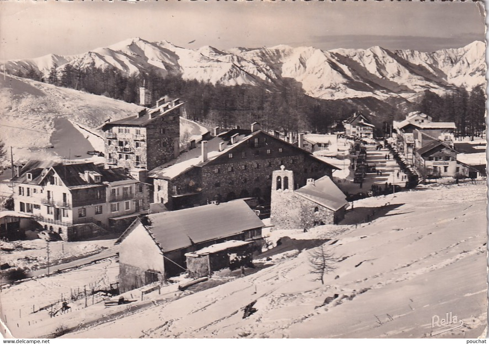 KO 28-(06) VALBERG - NOTRE DAME DES NEIGES - LE GRAND CHALET ET LES HOTELS - AU FOND  , LA CHAINE DU SAINT HONORAT - Andere & Zonder Classificatie