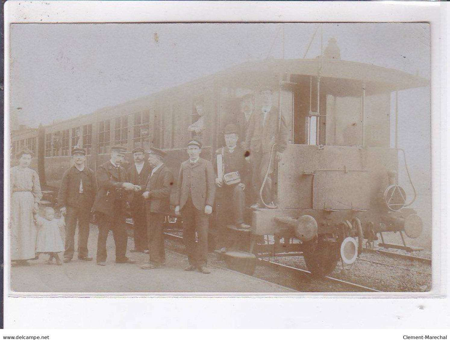 LE PORTEL: Carte Photo Du Tramway  (train Chemin De Fer)- Très Bon état - Le Portel