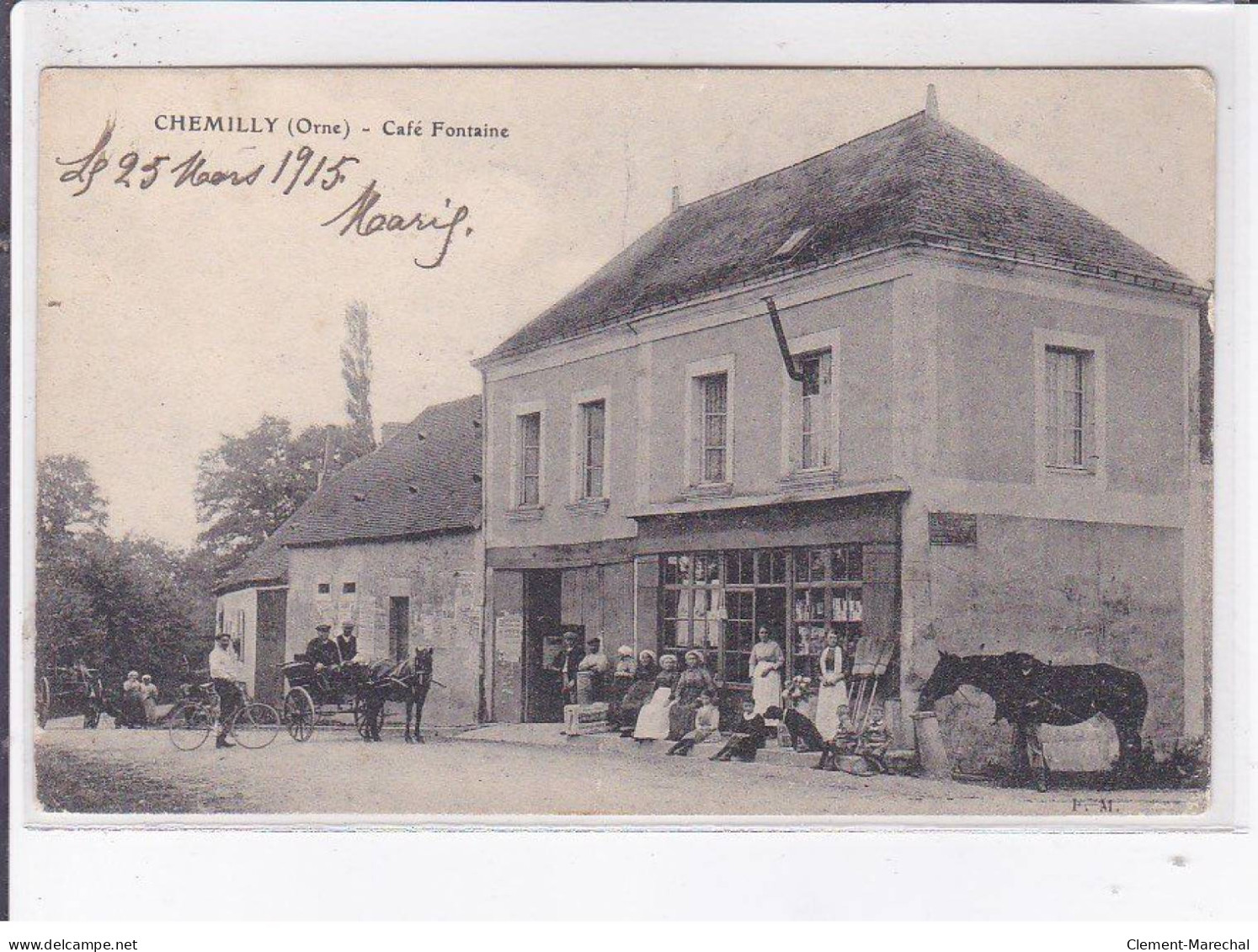 CHEMILLY: Café Fontaine - état - Autres & Non Classés