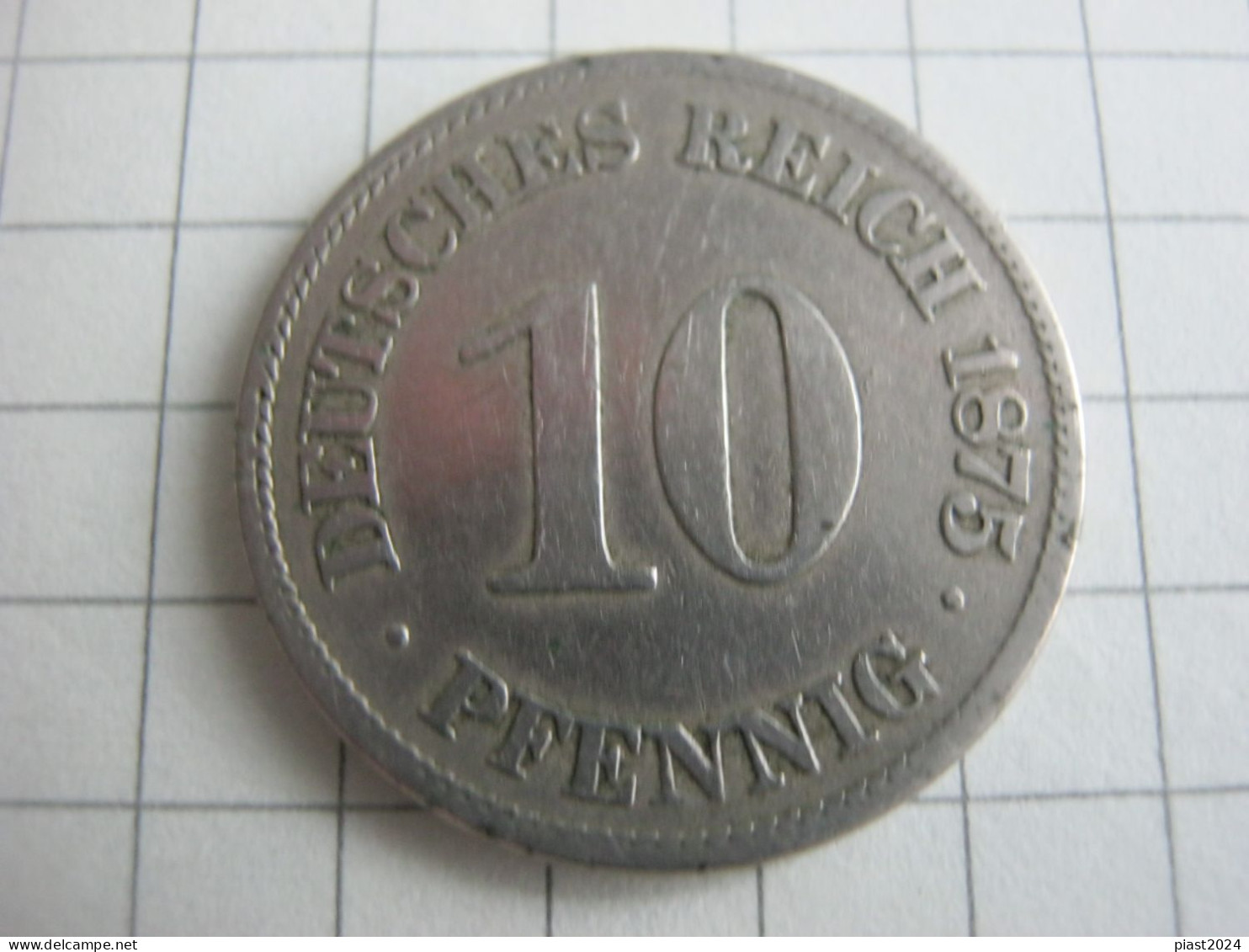 Germany 10 Pfennig 1875 E - 10 Pfennig