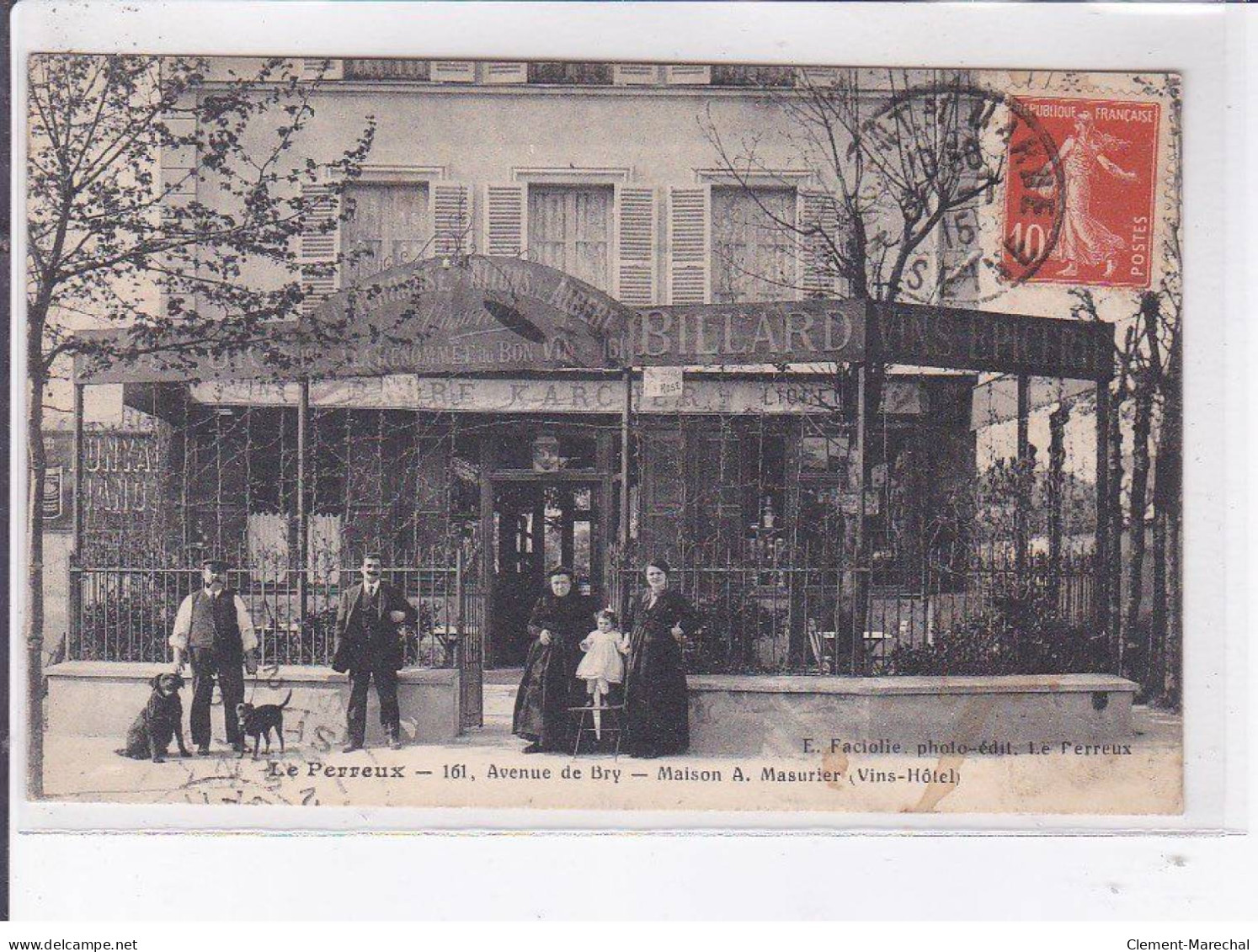 LE PERREUX: 161 Avenue De Bry Maison A. Masurier Vins Hôtel - état - Le Perreux Sur Marne