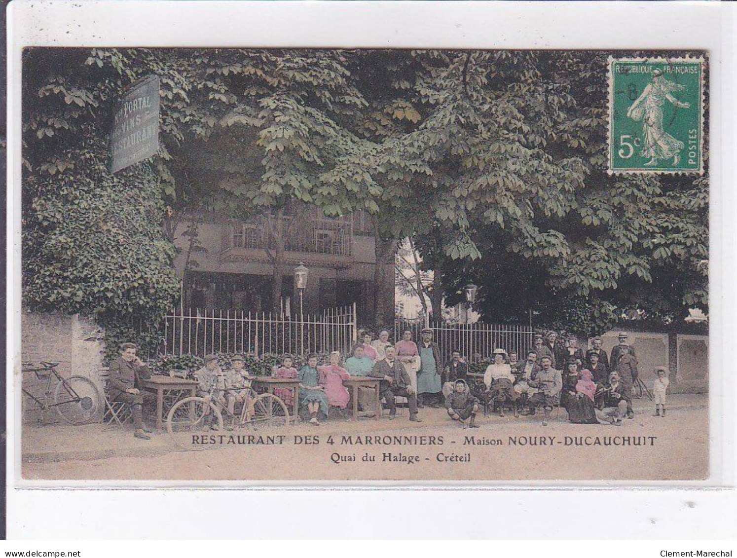 CRETEIL: Restaurant Des 4 Marronniers Maison Noury-ducauchuit Quai Du Halage - Très Bon état - Creteil