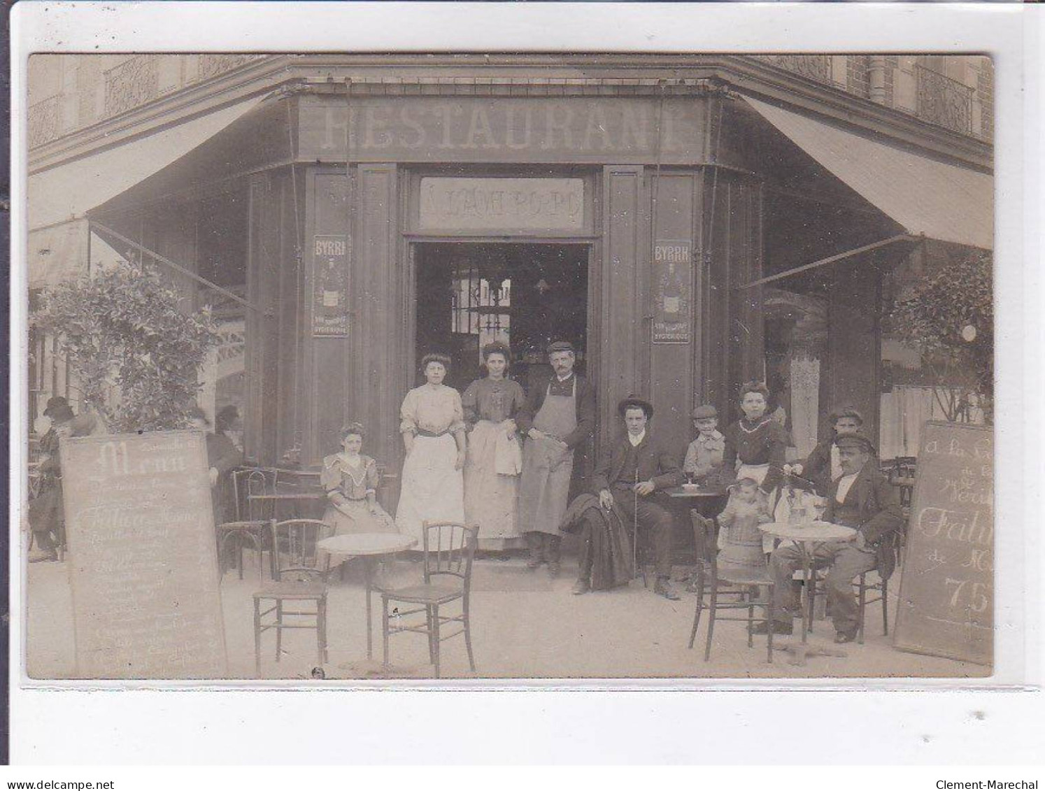 MAISON-ALFORT: Carte Photo Du Restaurant "à L'Ami Po-Po"- Très Bon état - Maisons Alfort